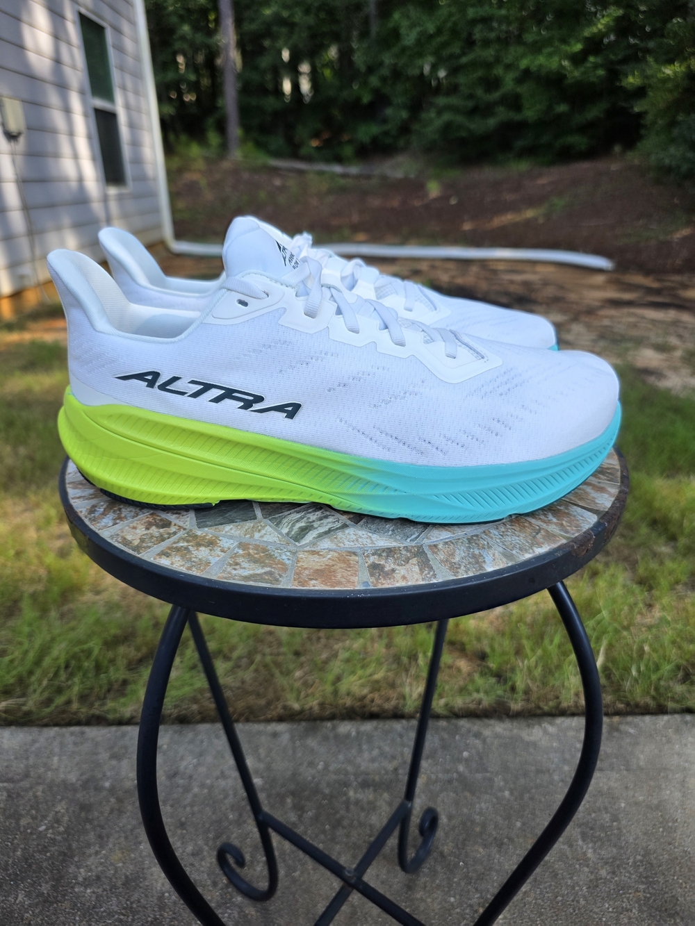 Altra Experience Flow 2 ALOA85RE102 White/Lime Running Shoes Men Size 11 Worn 2x